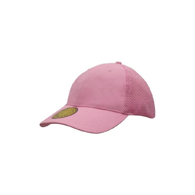 Pink fitted cap