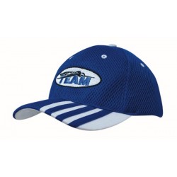 Breathable cap with flat embroidery