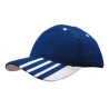 Blue cap with white details