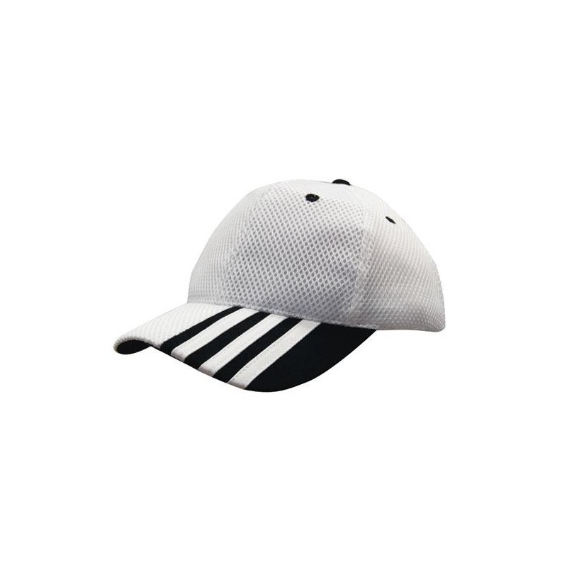 White cap with black details