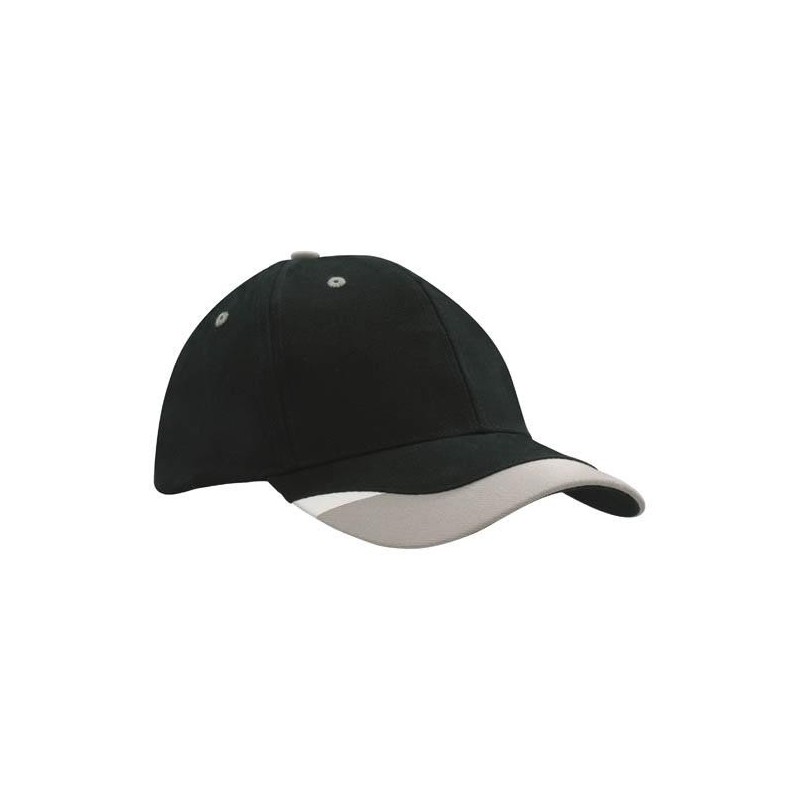 Black cap with grey details - mod. 4125