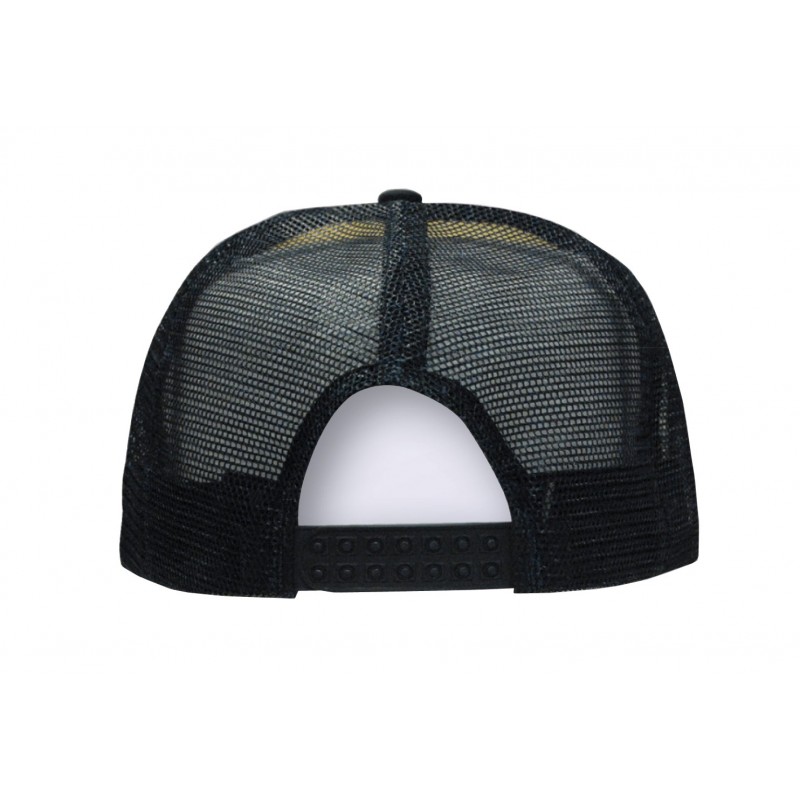 Flat peak trucker cap, back - 3806