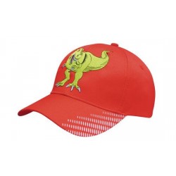 Promotional cap with flat embroidery
