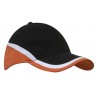 Cap 4026 in black with orange details