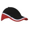 Cap 4026 in black with red details