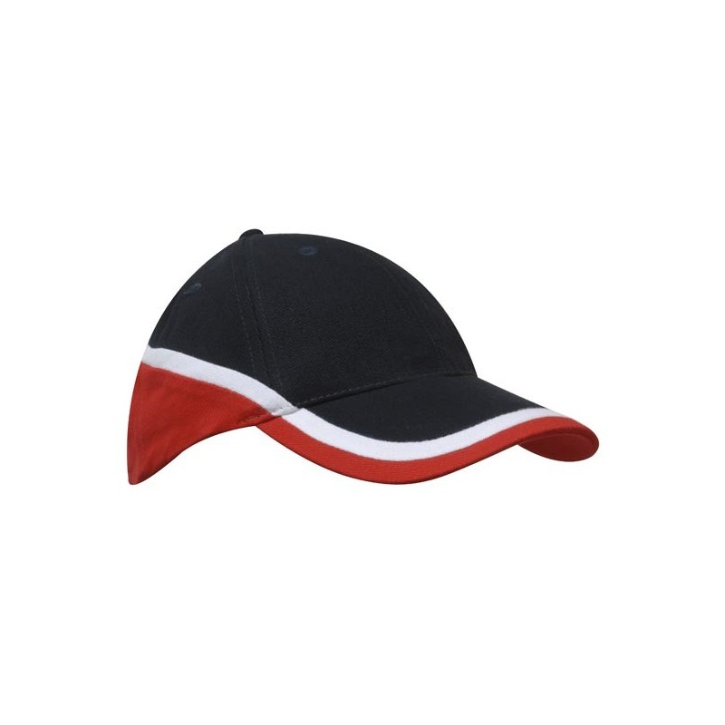 Cap 4026 in navy with red details