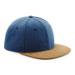 Czapka Suede Peak - B668 - Denim Blue