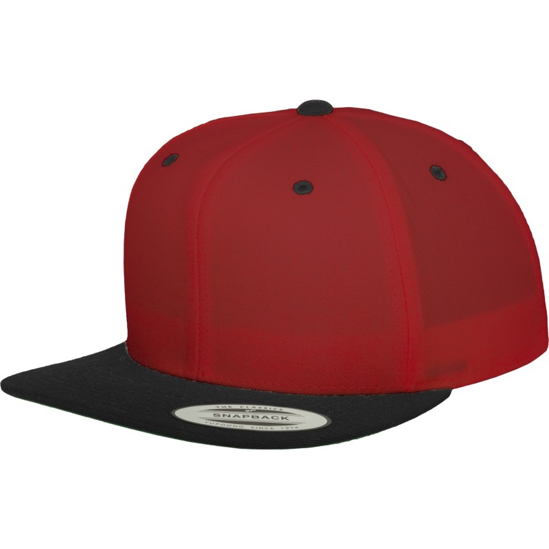 2-Tone cap - 6089MT - Red