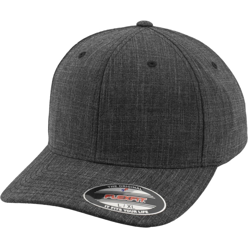 Fine Melange Flexfit - 6277FM - Black