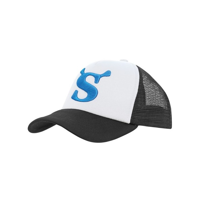Kids' trucker cap - white and black