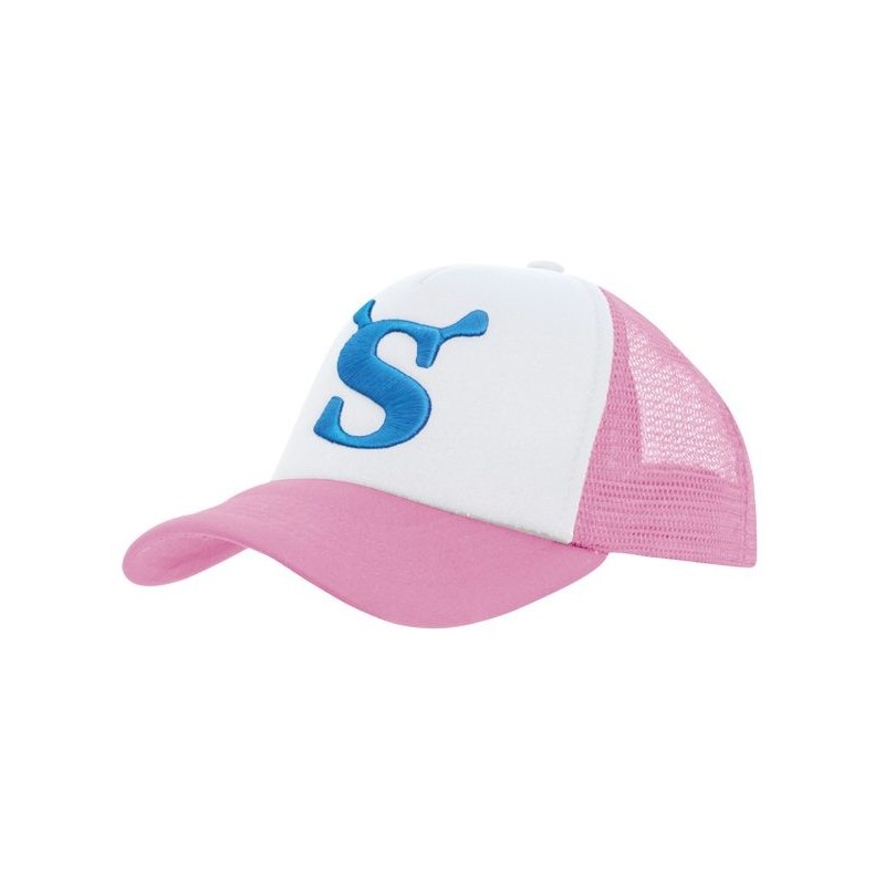 Kids' trucker cap -white and pink