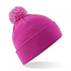 Kids' winter hat mod. B450B - fuchsia/off-white