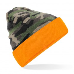 Winter hat - mod. B419 jungle camo/orange