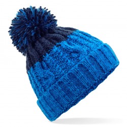 czapka zimowa - mod. B437 azure blue / oxford navy