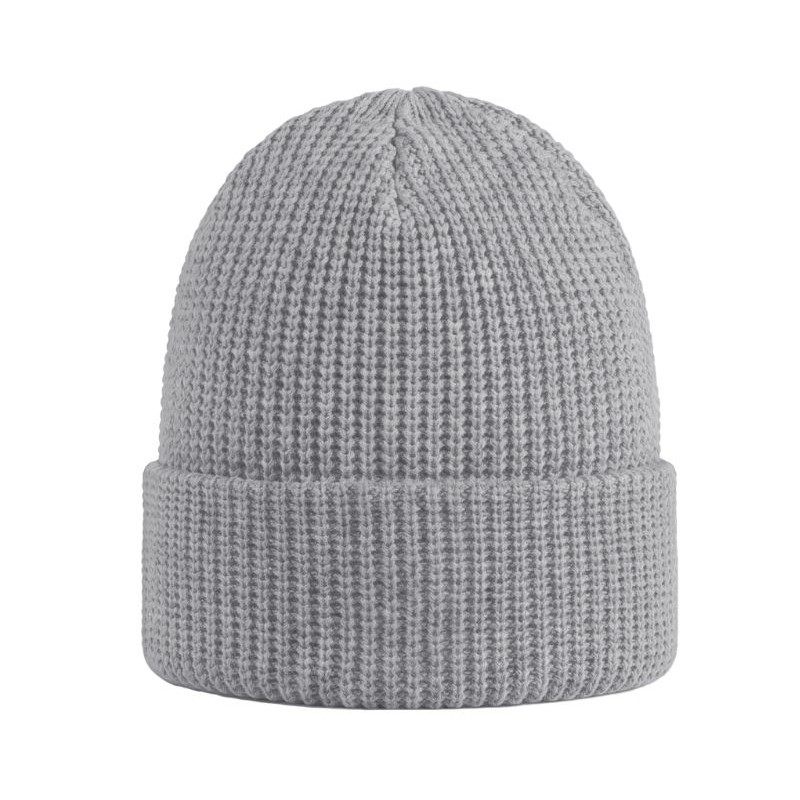 Czapka zimowa z wełny merino mod. 6060 – kolor szary melanż