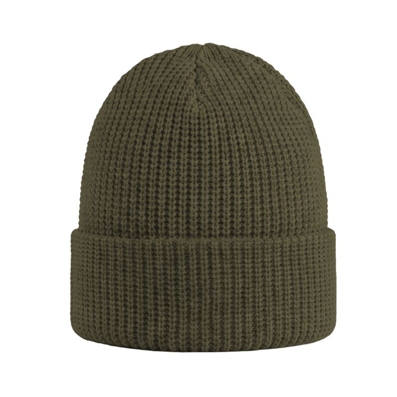 Czapka zimowa z wełny merino mod. 6060 – kolor oliwkowy