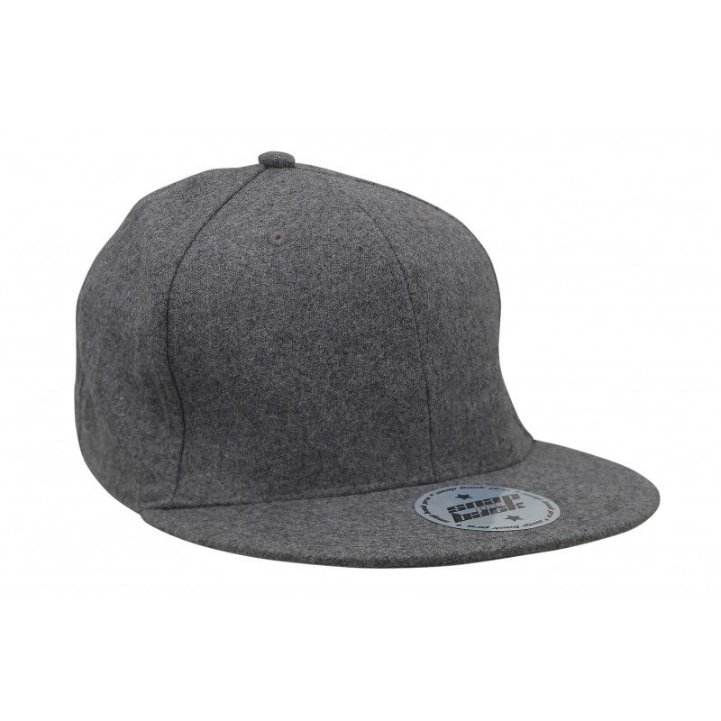 SnapBack cap model 4135 - grey or with a black peak