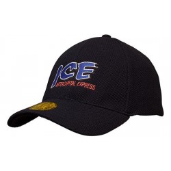 Fitted cap with crown embroidery