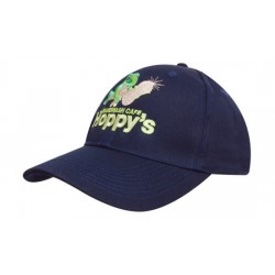 Cap with flat embroidery