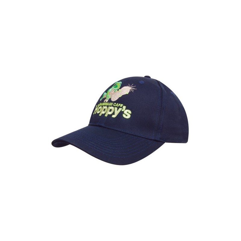 Cap with flat embroidery