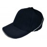 Navy cap with white accents