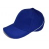 Blue cap with white accents