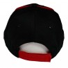 Black cap with red details