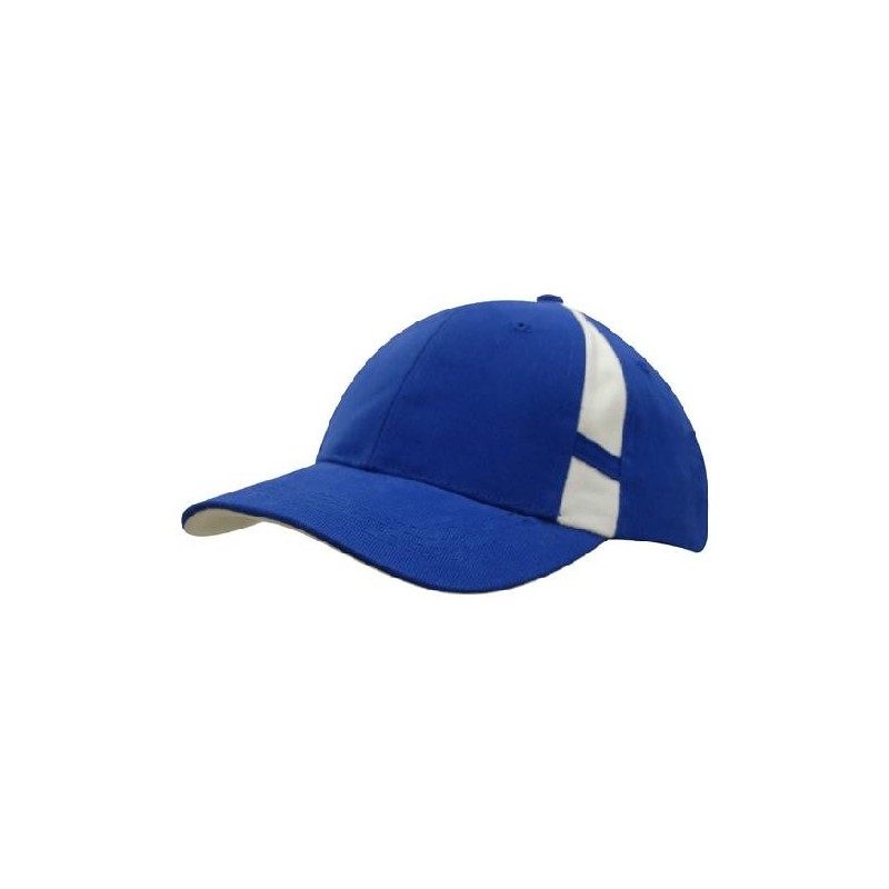Blue cap with white details